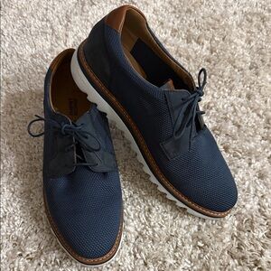 Johnston & Murphy Tru Foam Navy and Brown Oxfords